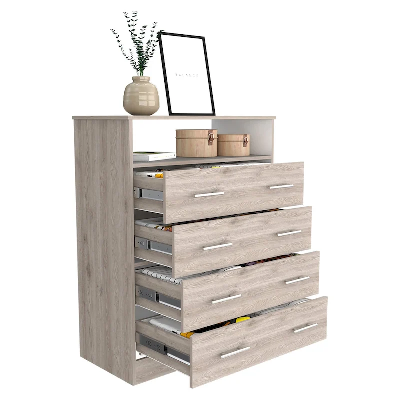 4-Drawer Dresser with Countertop
