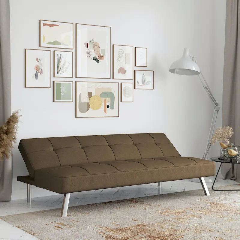 Convertible Sofa with Finger Guard – Sofa, Lounger & Full-Size Bed