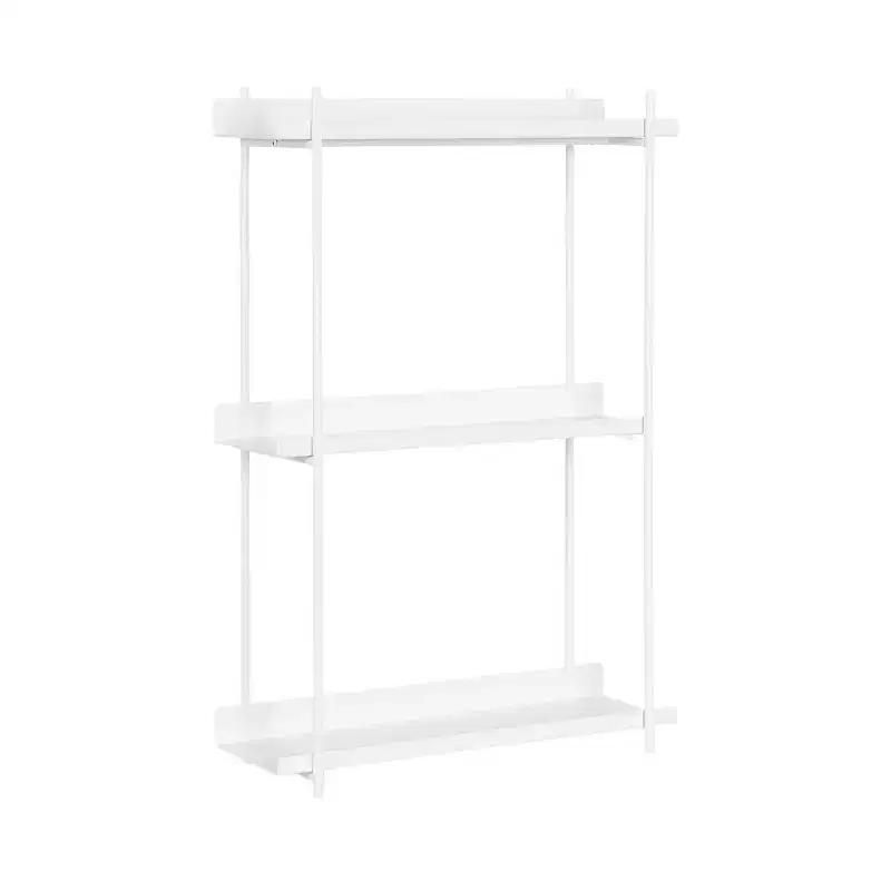 Kate & Laurel All Things Decor 20" Dominic Tiered Wall Shelf White