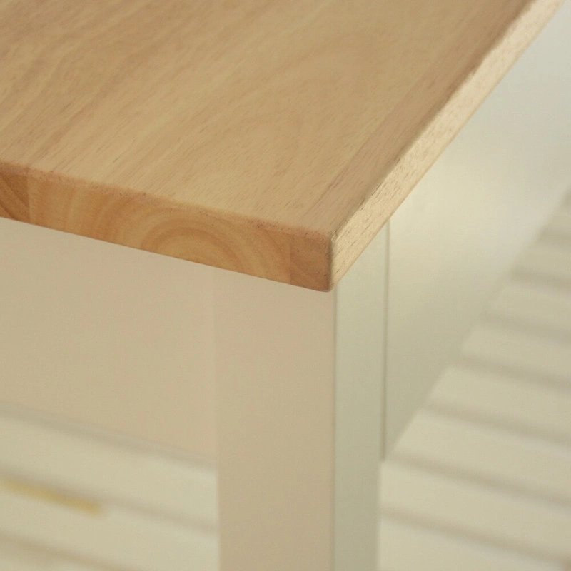 MDF Kitchen Cart with Two Lockable Wheels