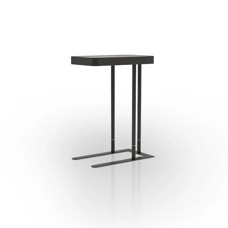 Schofield Industrial 20-inch Metal C-Shape Slide-open Top Side Table by Furniture of America