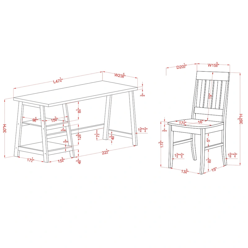 Oller Transitional 47-inch 2-Piece Glass Computer Desk with Chair by Furniture of America