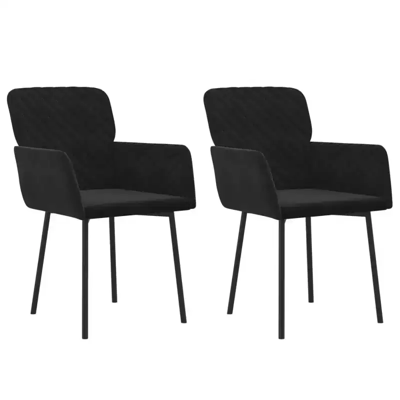 vidaXL Dining Chair Set of 2 Light Grey