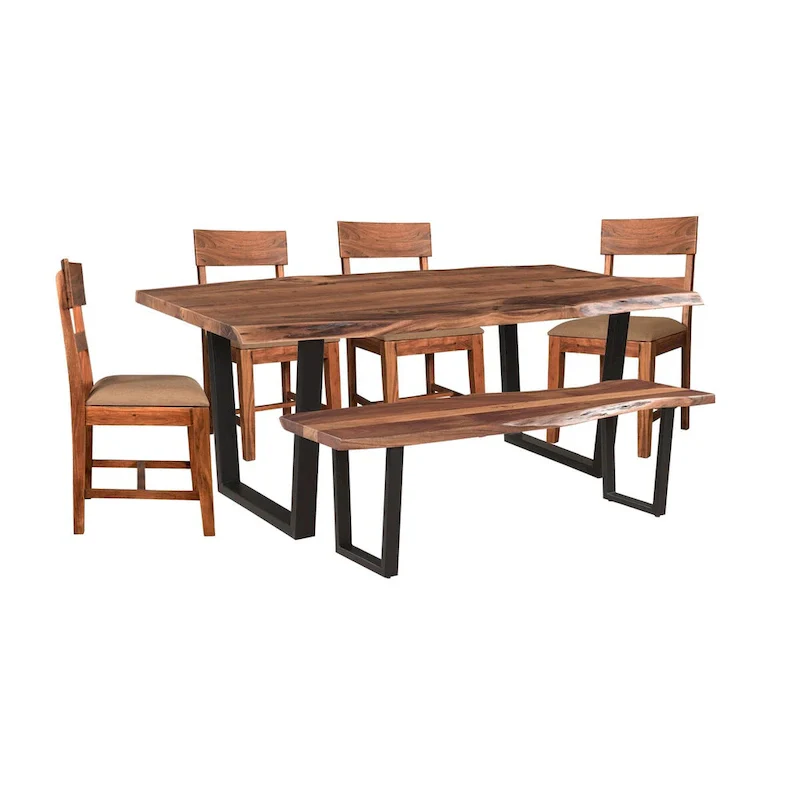 Sienna Live Edge Walnut Dining Table