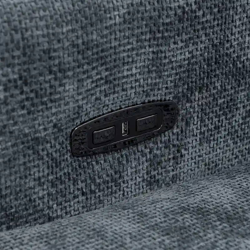 Olmas 33.5 W Power Swivel Glider Recliner with USB Charger