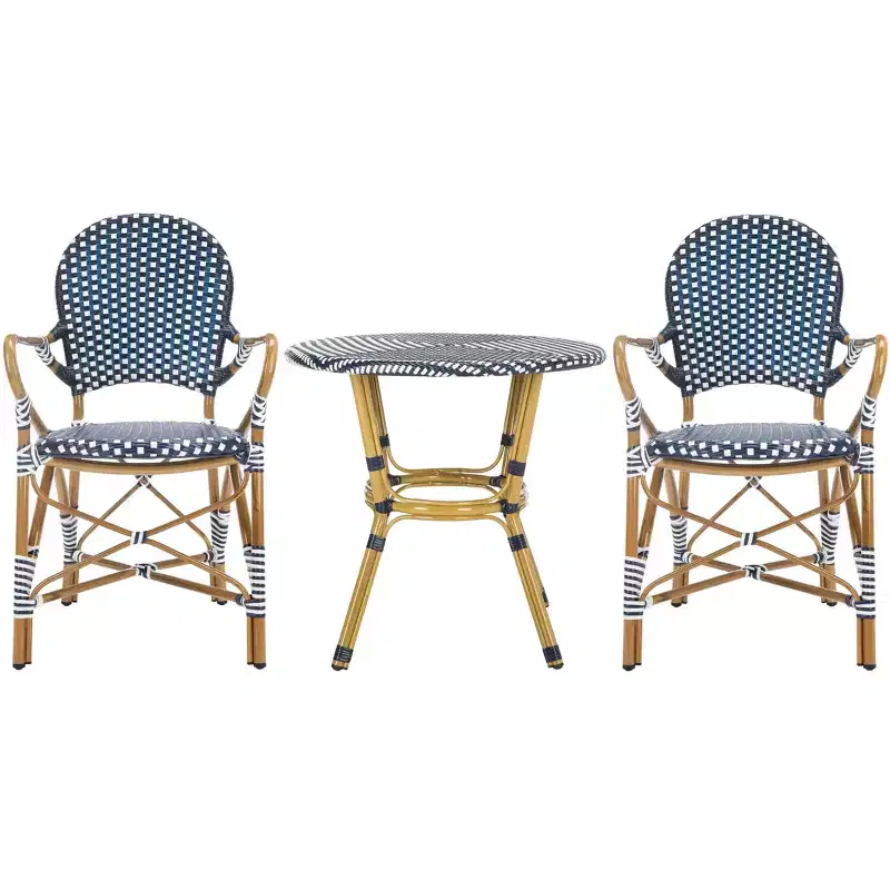 Hooper 3 Piece Bistro Set - Indoor/Outdoor - PAT9501 - Safavieh