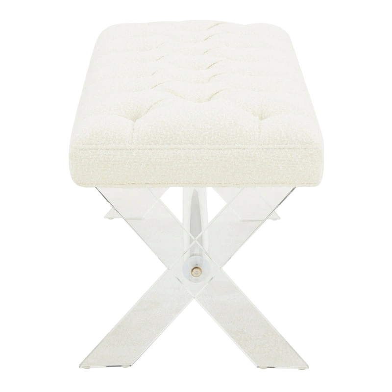 SAFAVIEH Couture Ketevan Tufted Acrylic Bench - 48