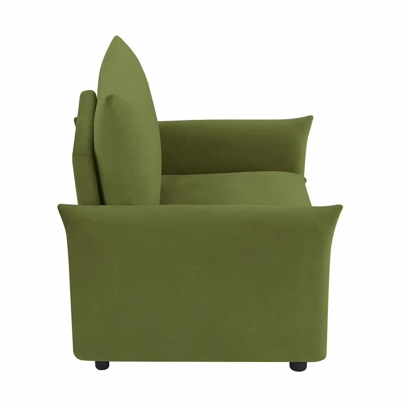 33-inch Modern Low-Profile Armchair with Plush Cushioning