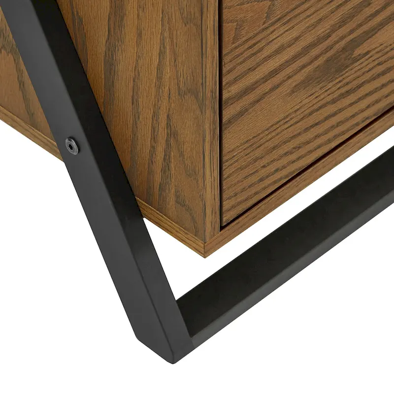 Eldersley Two-tone Black & Oak finish Nightstand by iNSPIRE Q Modern