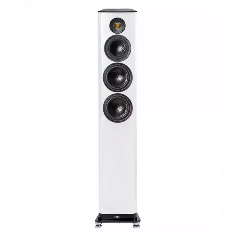 Elac VFS409.2-GW - 7 3.5-Way Floorstanding Speaker - Gloss White, Sold Individually