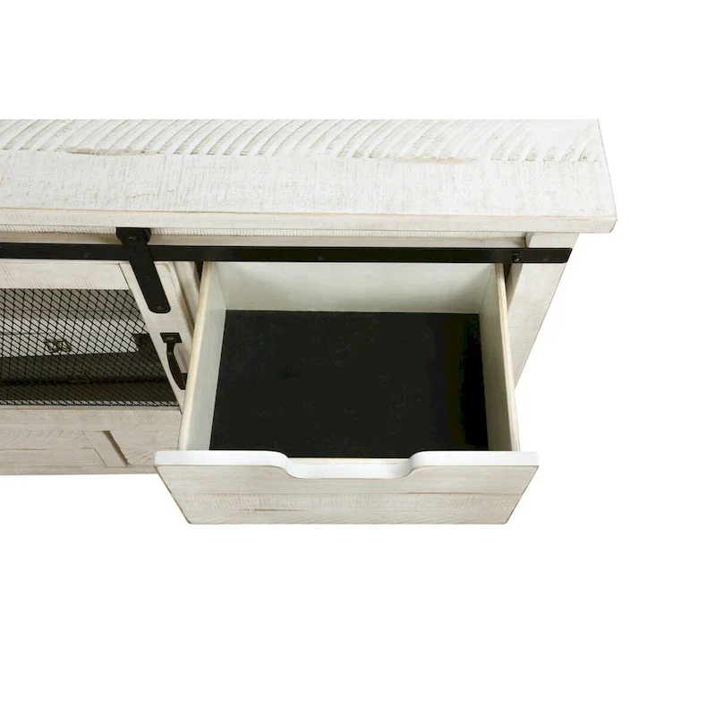 Vilo Home Modern Western 5 Piece White Solid Wood Bedroom Set