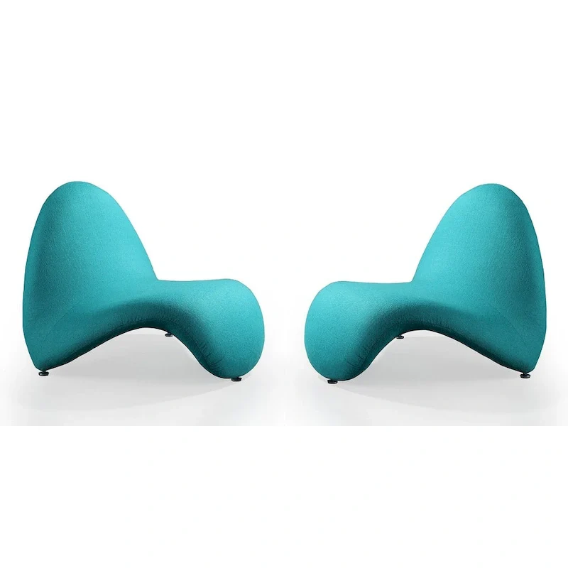 Manhattan Comfort MoMa Wool Blend Accent Chair (Set of 2)