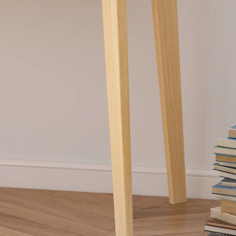 Writing Desk with 2 Drawers - Wood Legs - 47 Inch