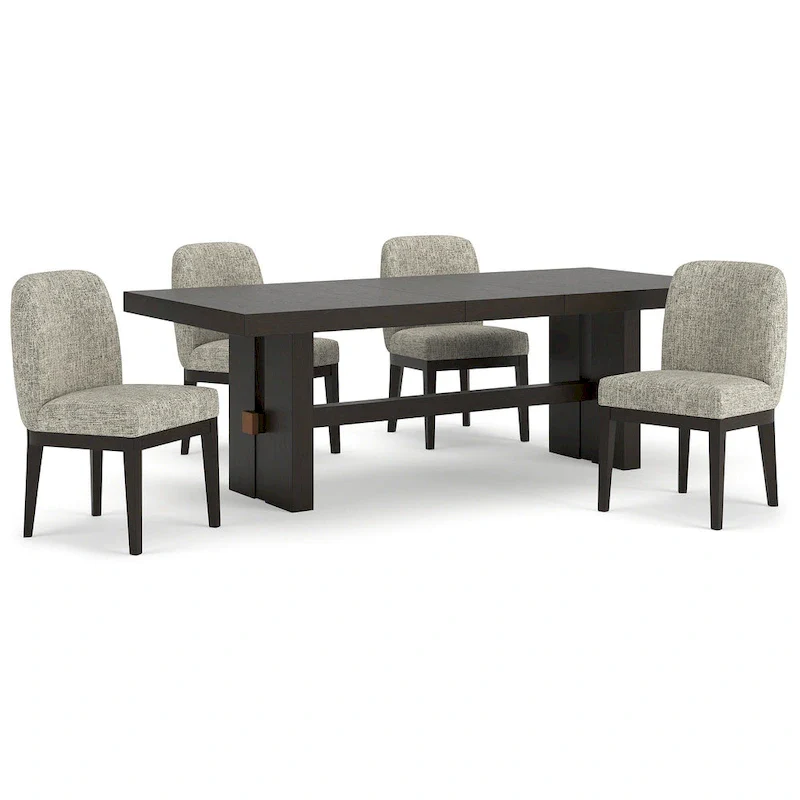 Dark Brown 5-Piece Dining Package