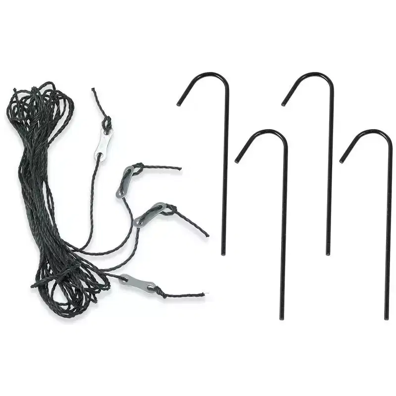 Machrus Ogrow Deep Fastening Iron Greenhouse Anchor Kit - Set of 4 anchors and Ropes