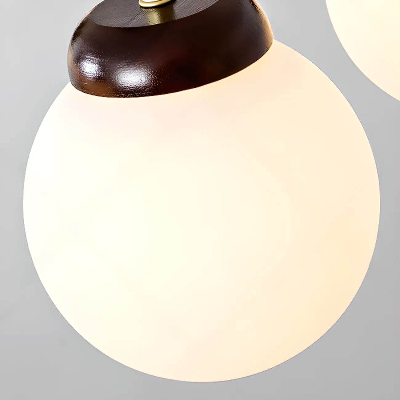 Classic Gold White Vitreous Ball Chandelier