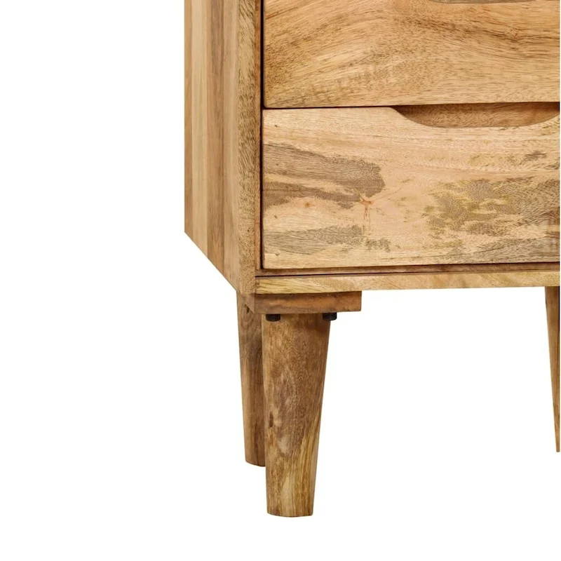 vidaXL Bedside Cabinet Solid Mango Wood 15.7x11.8x23.4