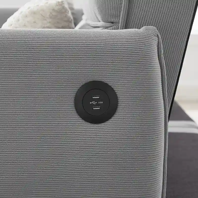 GEITIN Convertible Futon Sofa Bed with 2 Pillows