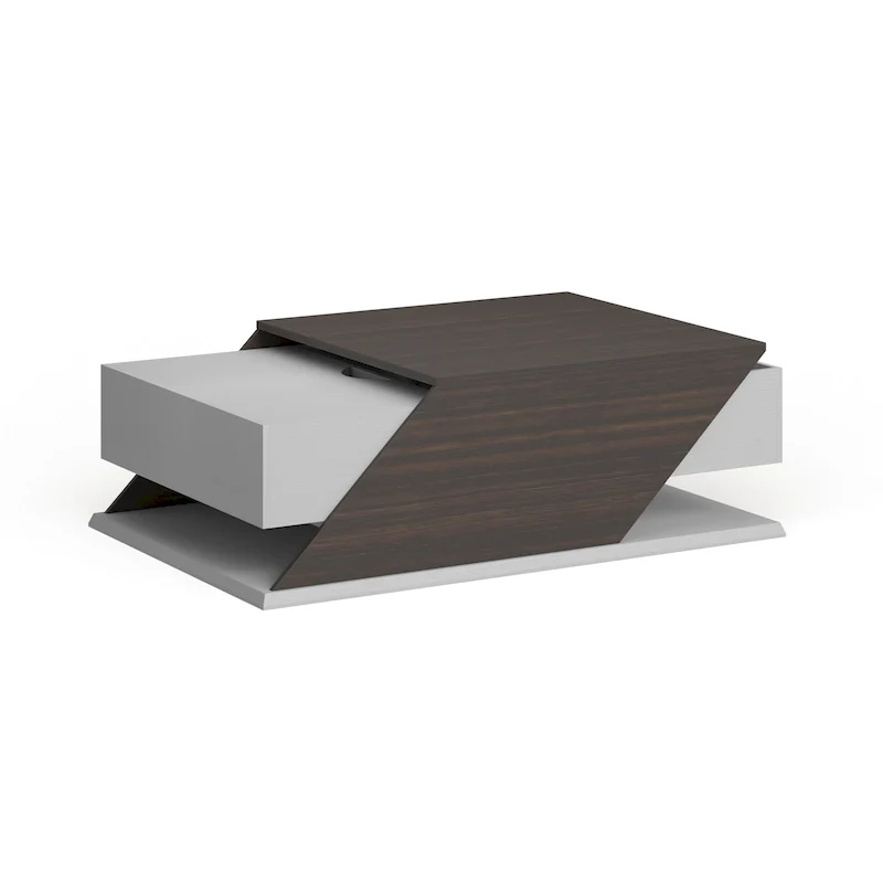 Industrial 47-Inch Lift-Top Adjustable Coffee Table