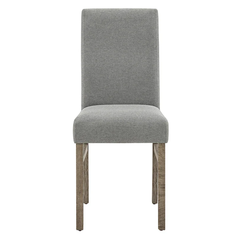 Rustic Style 5-Piece Dining Set with Rectangular Small Space Table and 4 Upholstered Dining Chairs