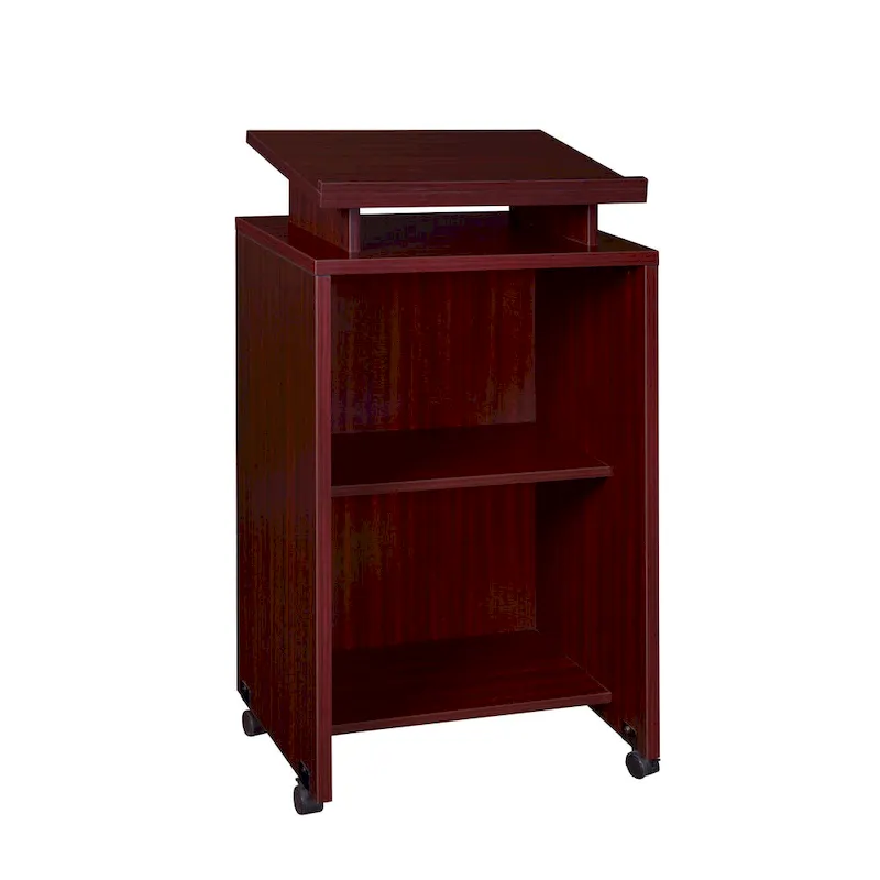 Livingtston Freestanding Lectern- Mahogany