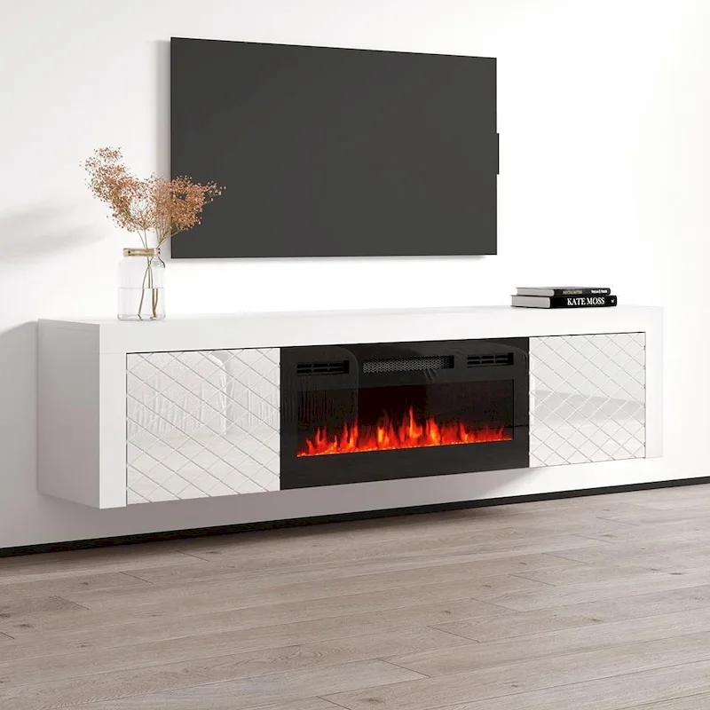 Dia BL-EF Electric Fireplace 71 TV Stand