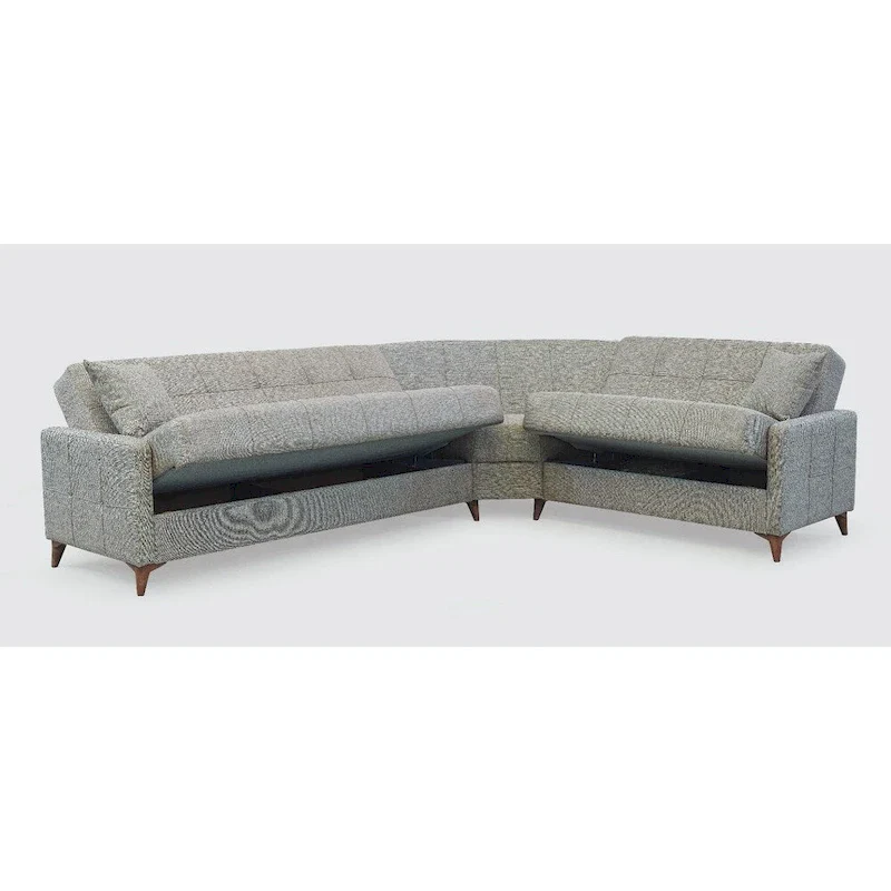 Nazim Fabric Convertible Sleeper Sectional Sofa