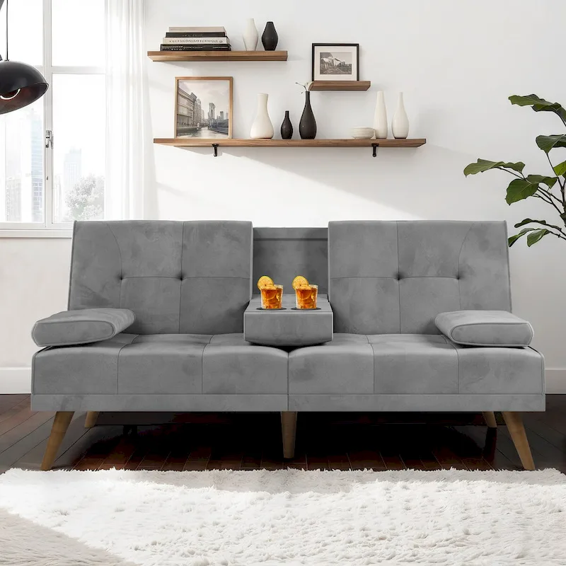 Futon Couch Sofa Bed, Small Sleeper Sofa Chair Loveseat