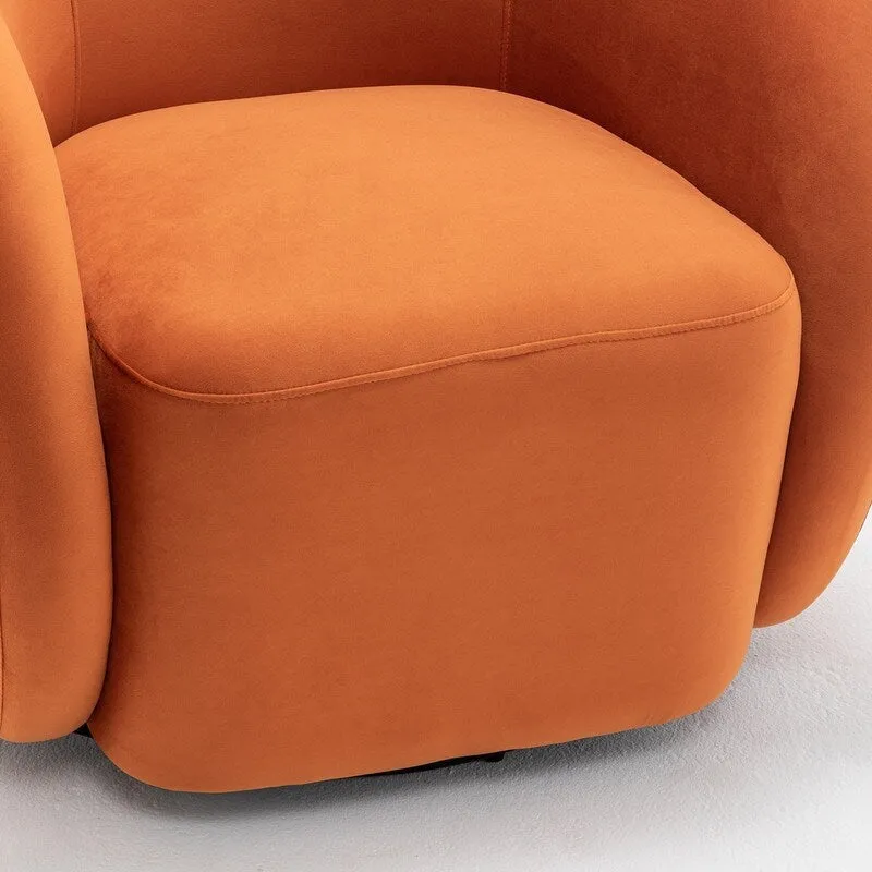 SEYNAR Modern Glam Velvet Upholstered 360 Degree Swivel Accent Armchair Set of 2