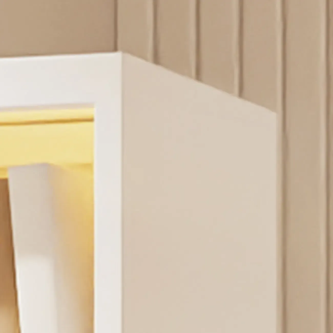 Narrow White Wooden Closed Back Tall Bookshelves