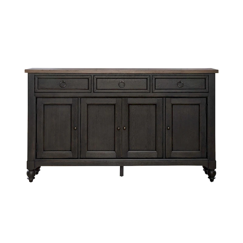 Americana Farmhouse Black Hall Buffet