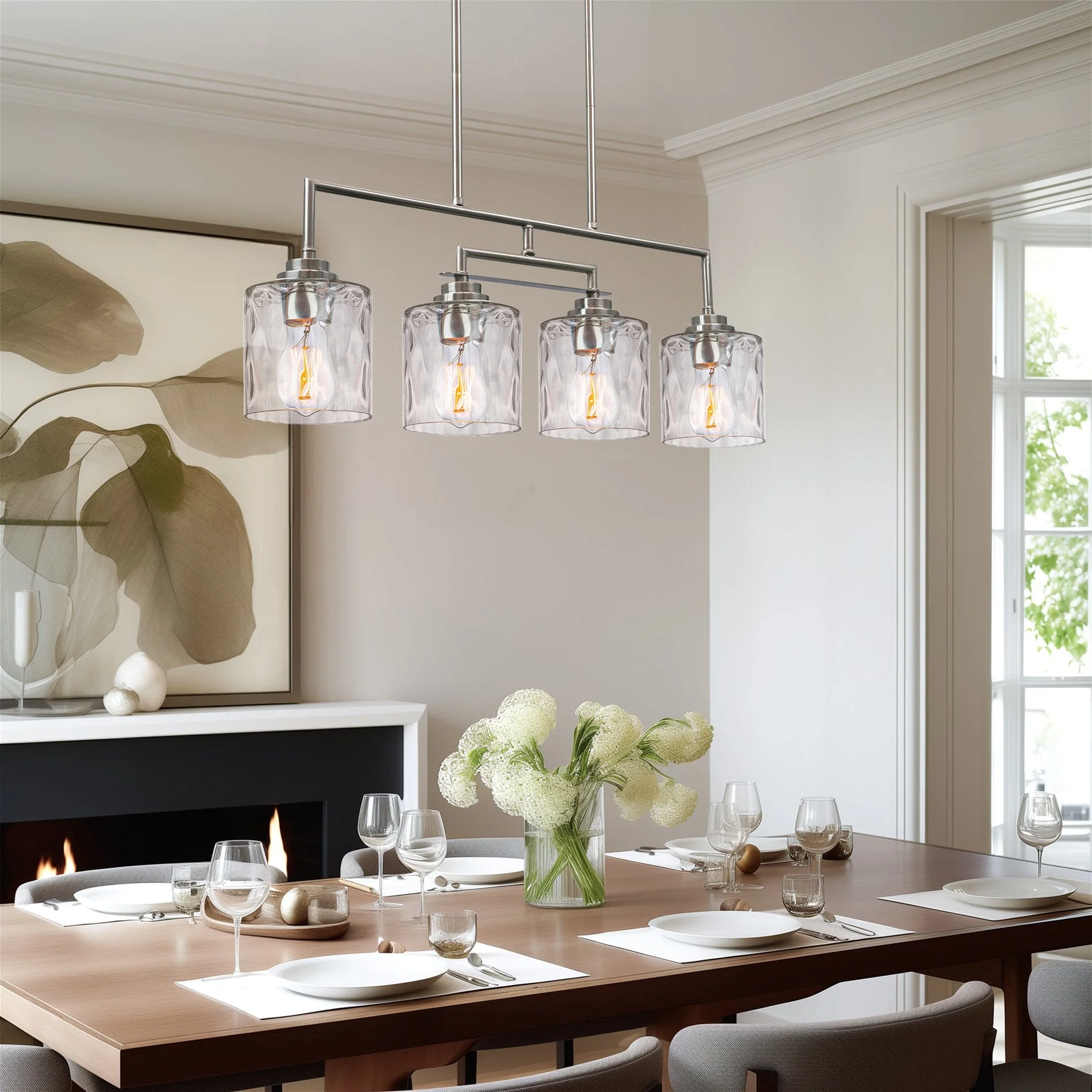 Monroe 28 Modern 4-Light Island Light