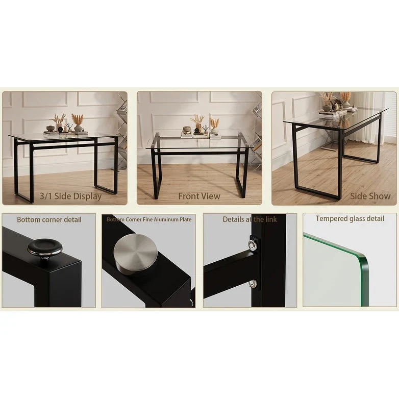 Rectangular Glass Dining Table