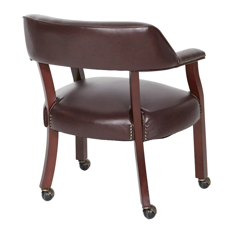 Brown Traditional Single Office Guest Chair