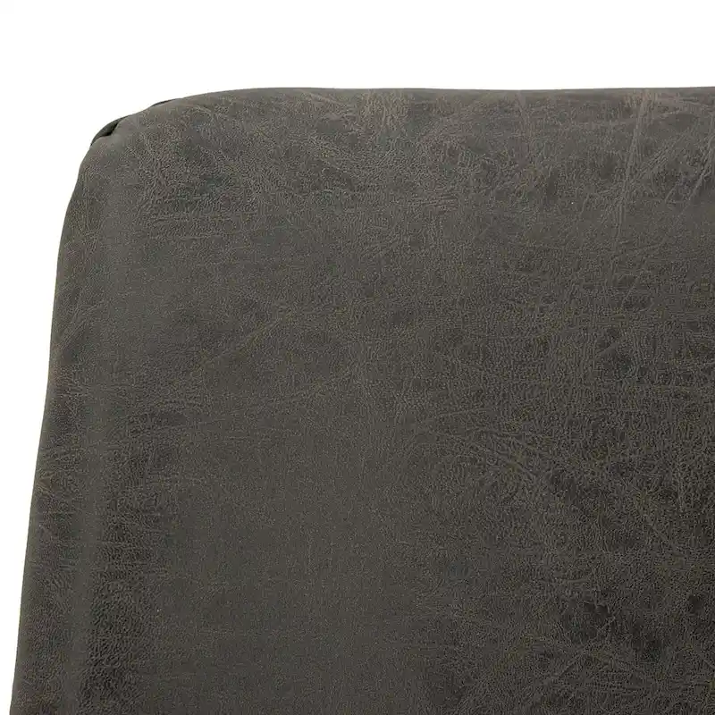 Markley Leather Dining Chair With Gold Metal Legs Modern Accent Side Chair