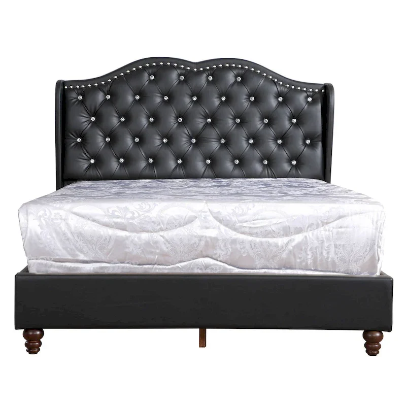 Joy Jewel Tufted Upholstered Bed