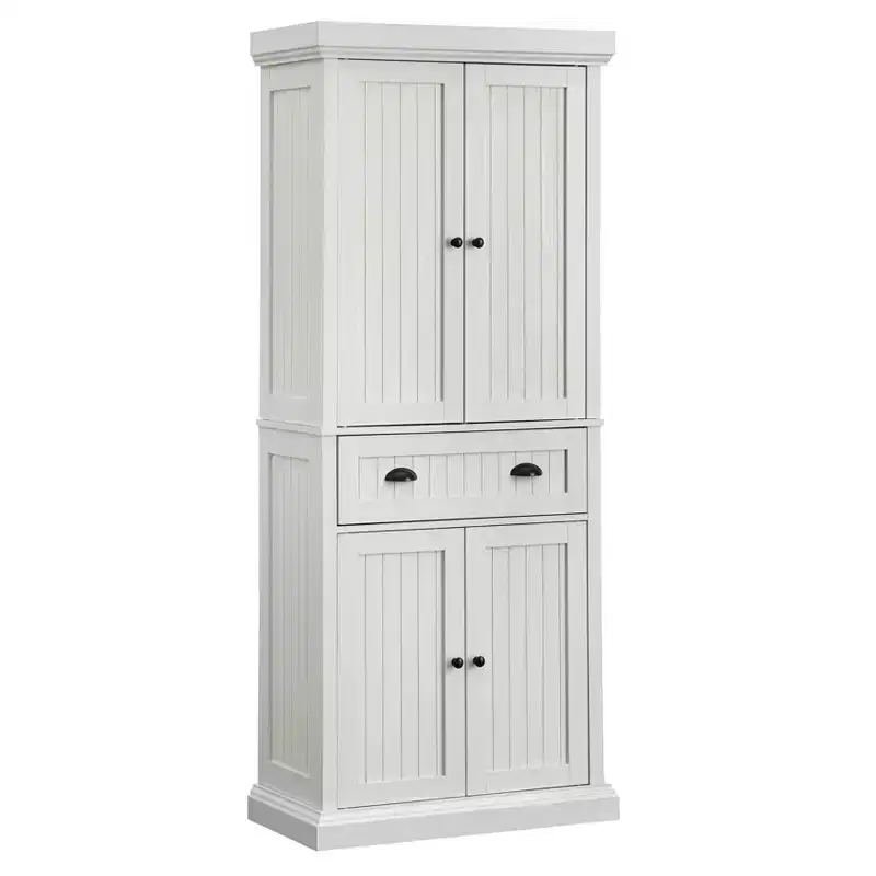 Buylateral Medicott Tall Kitchen Cabinet White