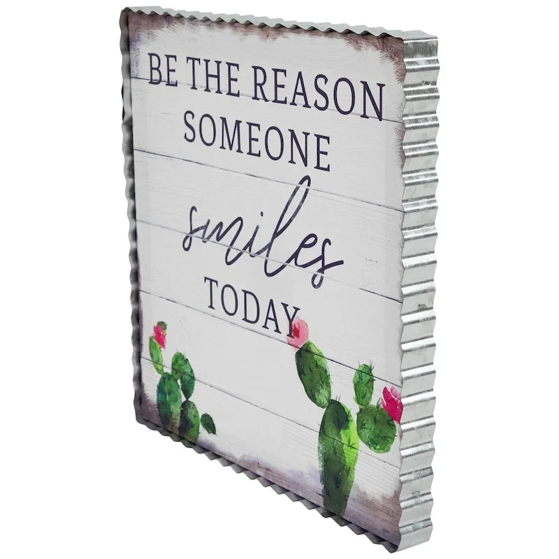 Be the Reason Someone Smiles Today Framed Canvas Wall Art - 12