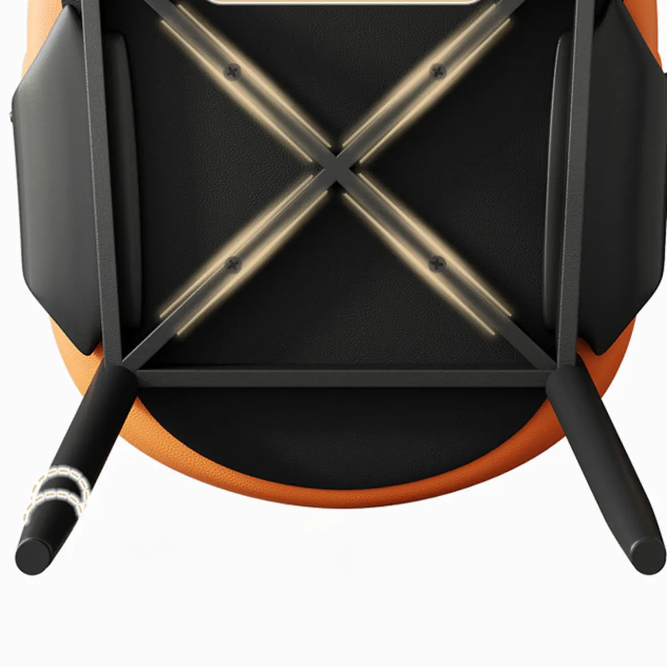 Modern Glam Leather Upholstered Dining Chair