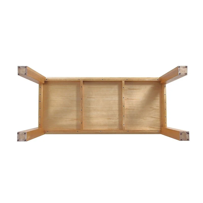 Rectangular Solid Wood Dining Table, 70.86 in., Seats 8