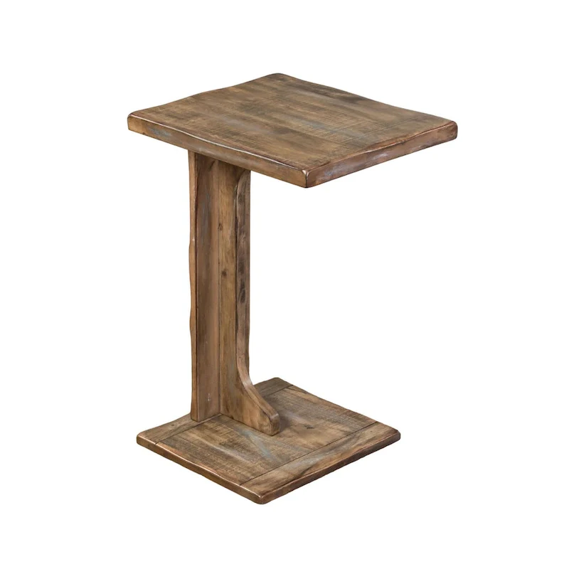 Brown Solid Mahogany Sofa Side C Table – Single