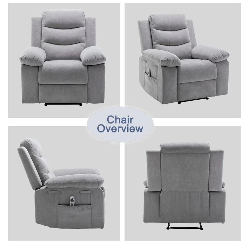 Power Recliner Chair with Adjustable Massage Function
