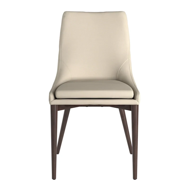 Mid-Century Barrel-Back Linen Dining Chairs with Tapered Legs – Dark Grey / Grey / White