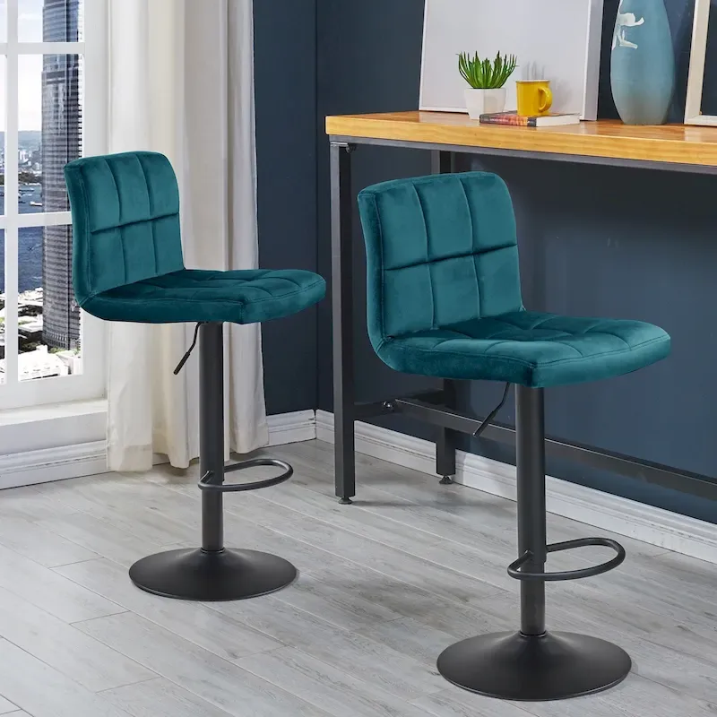 Swivel Adjustable Height with Armless Bar Stools