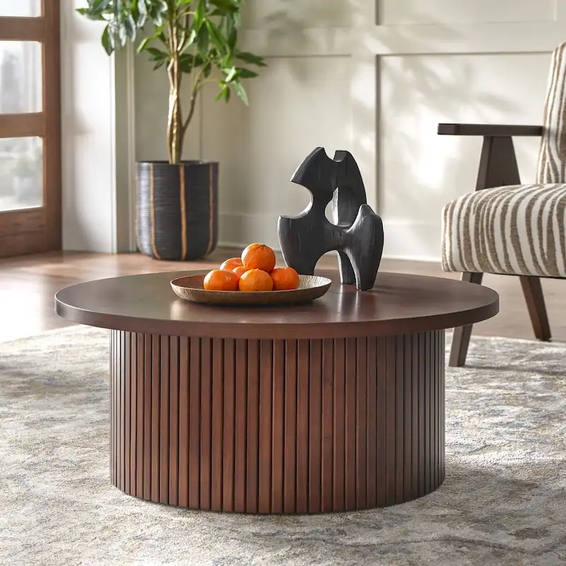 Kendrick Fluted Low Profile Coffee Table