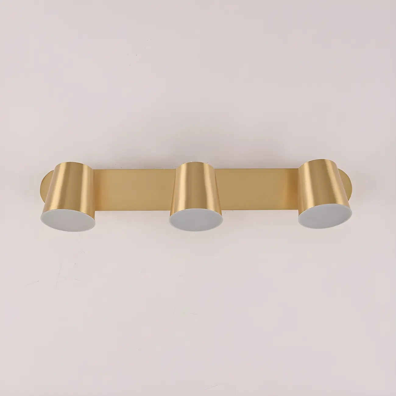 Geometric Dimmable Black Vanity Light  with 3-Light