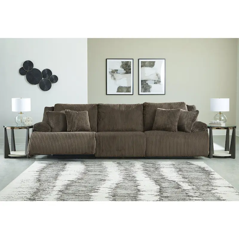 Signature Design by Ashley Top Tier 3-Piece Reclining Sectional Sofa - 128W x 40D x 41H