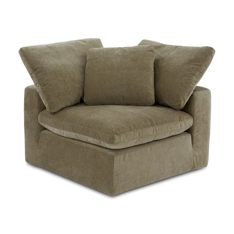 Modular Sectional Corner Chair with Stain-Resistant Fabric – 38x38