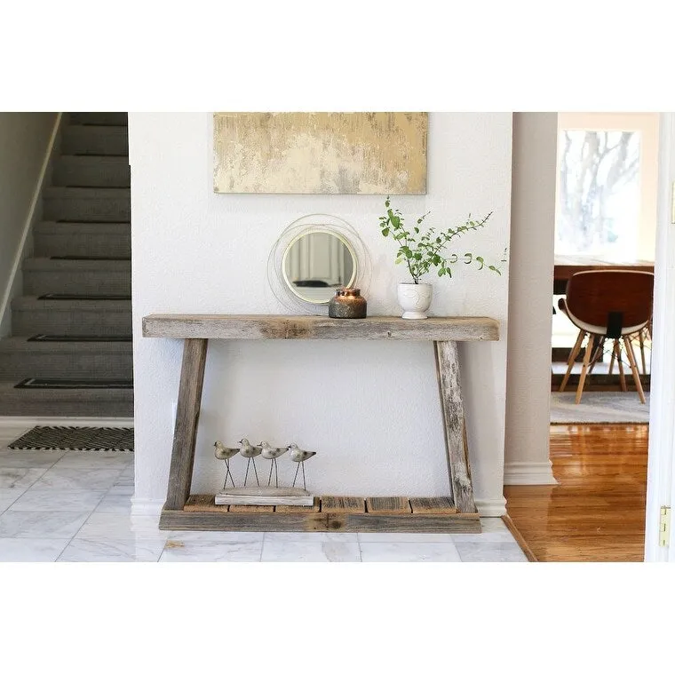 Single Top A-Frame 46x7x28H Slim Console Table
