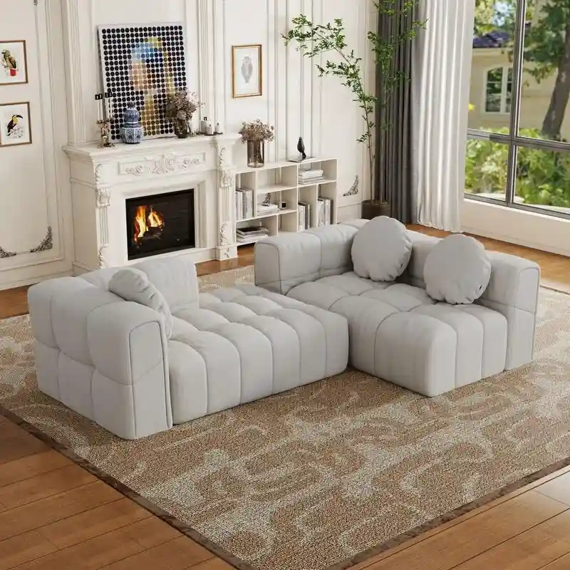 103 L-Shaped Modular Sofa, Free Combination (Left and Right Facing)
